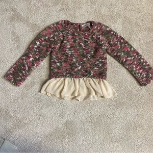 Hanna Anderson wool  long sleeve multicolor sweater size 100